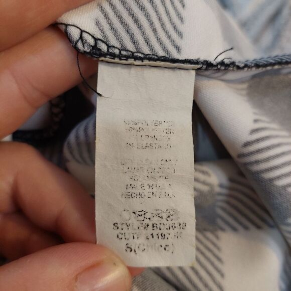 Womans Pullover Fit & Flare Dress Striped Black/White - Picture 10 of 11